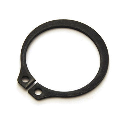 Pack of 100 0.010 Thick Plain Finish 1060-1090 Carbon Steel 3/8 Shaft Diameter Self-Locking External Retaining Ring Axial Assembly 